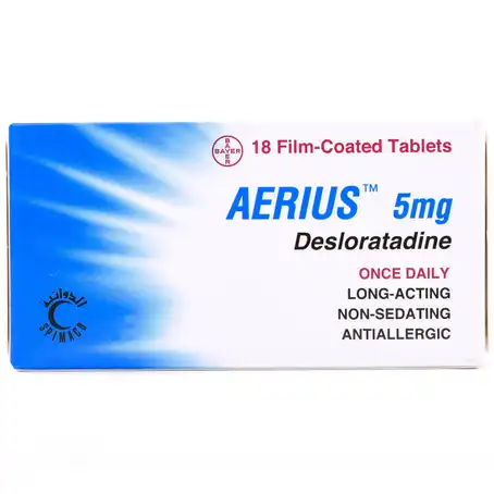 Aerius 5mg دواعي الاستعمال