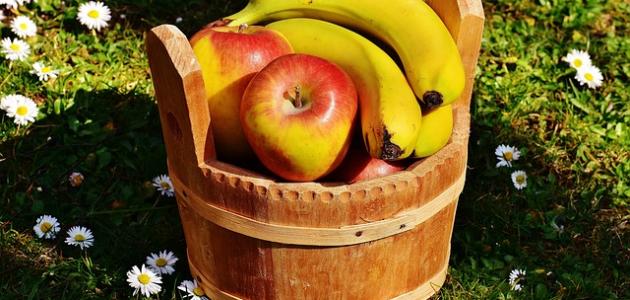 فوائد التفاح والموز